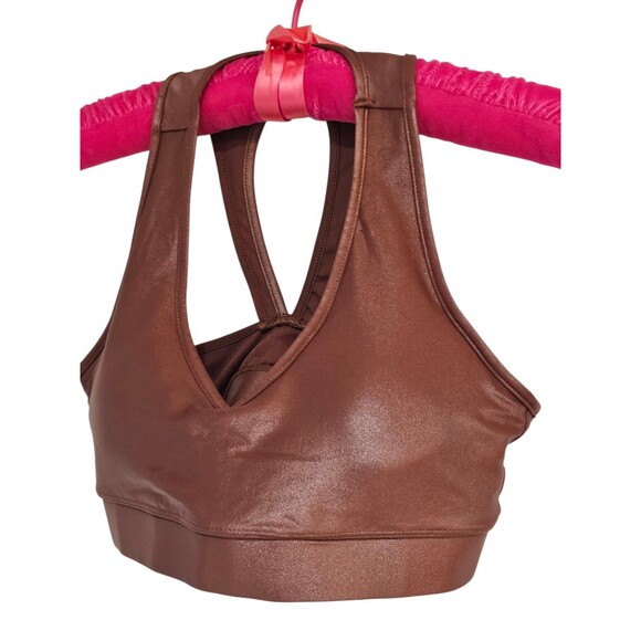 Carbon 38 Action Sports Bra 2.0 Takara Shine Cappuccino Brown Size Small Padded - Picture 9 of 14